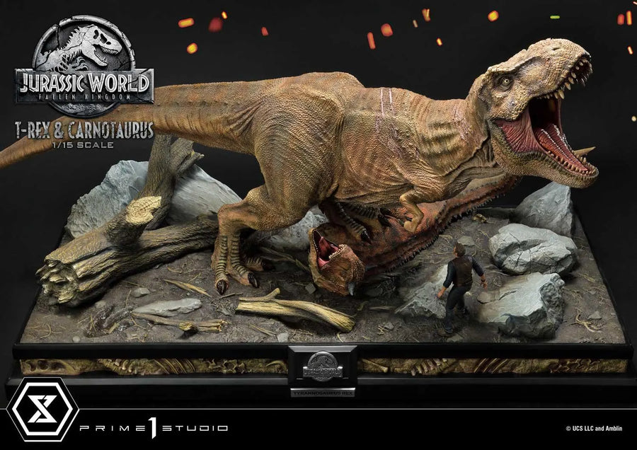 Tyrannosaurus-Rex & Carnotaurus (Deluxe Version) Jurassic World: Fallen Kingdom (Film) – Prime1Studio – ActionFigure Brasil