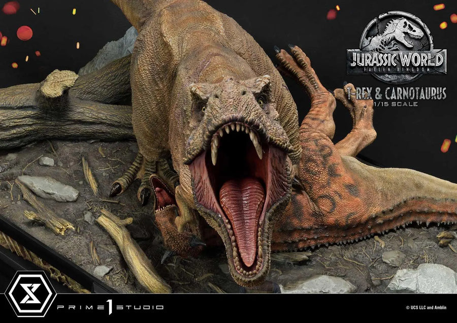 Tyrannosaurus-Rex & Carnotaurus (Deluxe Version) Jurassic World: Fallen Kingdom (Film) – Prime1Studio – ActionFigure Brasil