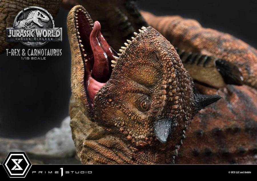 Tyrannosaurus-Rex & Carnotaurus (Deluxe Version) Jurassic World: Fallen Kingdom (Film) – Prime1Studio – ActionFigure Brasil