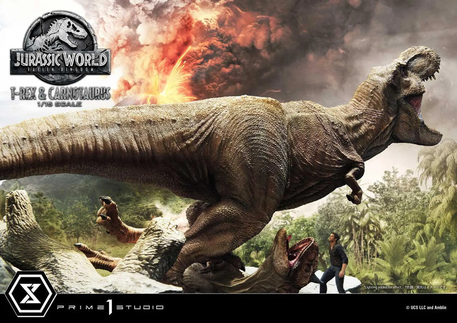 Tyrannosaurus-Rex & Carnotaurus (Deluxe Version) Jurassic World: Fallen Kingdom (Film) – Prime1Studio – ActionFigure Brasil
