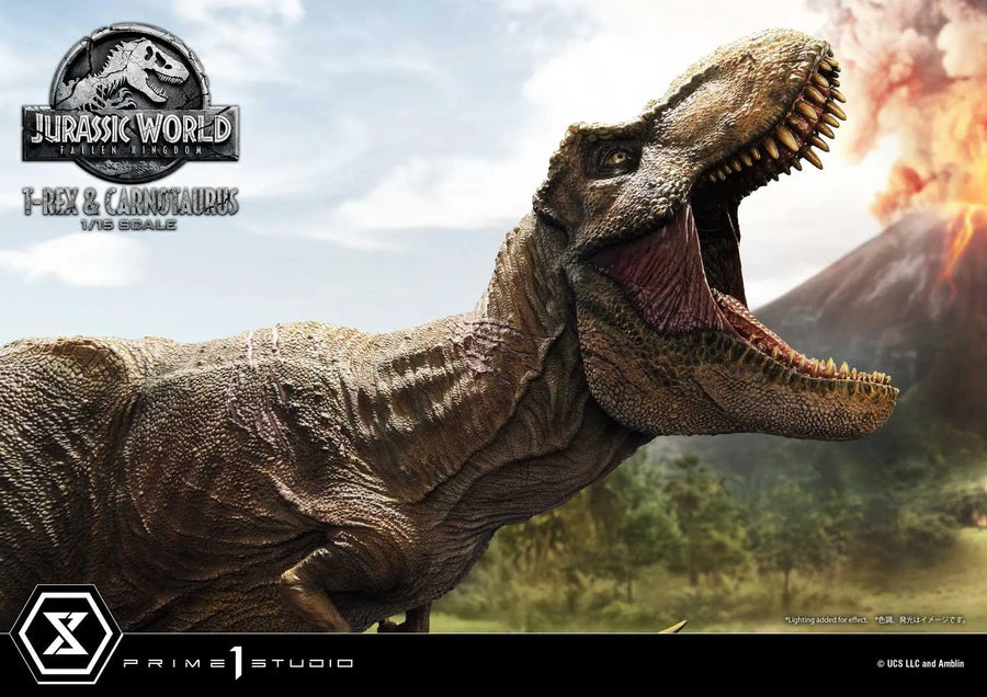 Tyrannosaurus-Rex & Carnotaurus (Regular Version) Jurassic World: Fallen Kingdom (Film) – Prime1Studio – ActionFigure Brasil