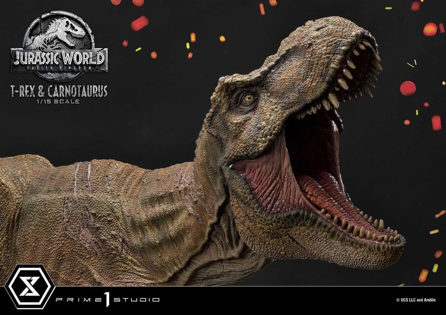Tyrannosaurus-Rex & Carnotaurus (Regular Version) Jurassic World: Fallen Kingdom (Film) – Prime1Studio – ActionFigure Brasil