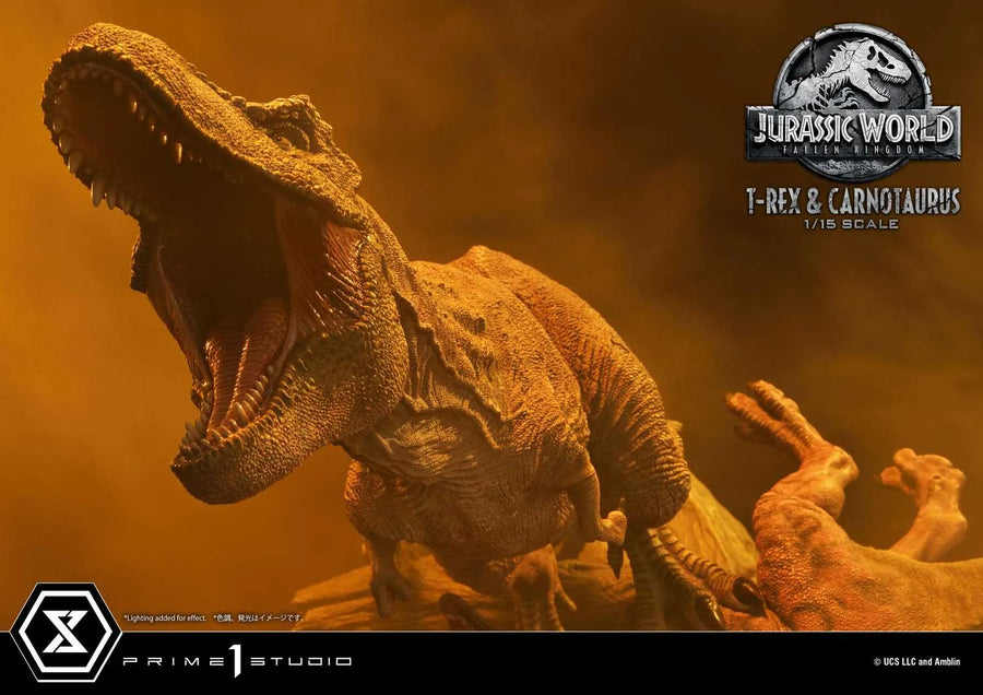Tyrannosaurus-Rex & Carnotaurus (Regular Version) Jurassic World: Fallen Kingdom (Film) – Prime1Studio – ActionFigure Brasil