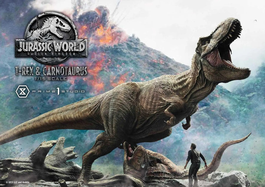 Tyrannosaurus-Rex & Carnotaurus (Regular Version) Jurassic World: Fallen Kingdom (Film) – Prime1Studio – ActionFigure Brasil