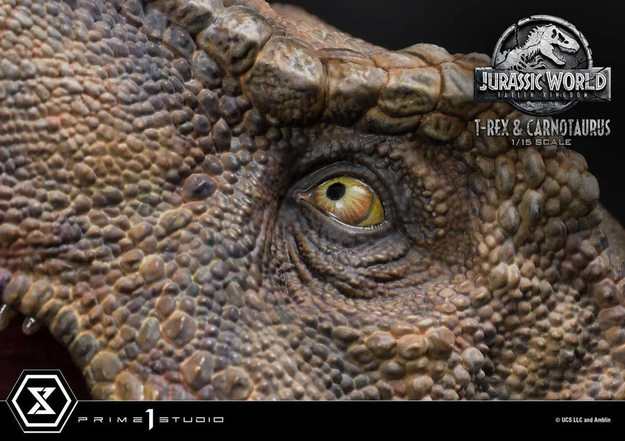 Tyrannosaurus-Rex & Carnotaurus (Regular Version) Jurassic World: Fallen Kingdom (Film) – Prime1Studio – ActionFigure Brasil