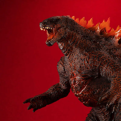 UA Monsters Burning Godzilla – MegaHouse – ActionFigure Brasil — com base expositora