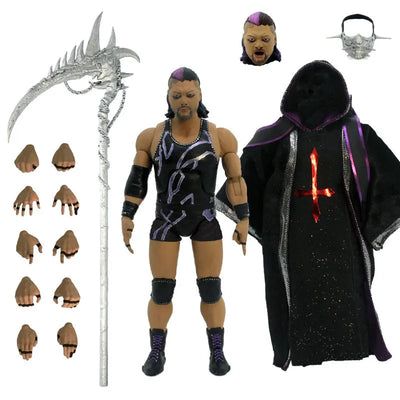 Ultimate 7Inch Action Figure "New Japan Pro-wrestling" Series 2 "King of Darkness" EVILㅤ – Super7 – ActionFigureBrasil — detalhe do produto