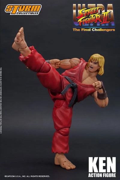 Ultra Street Fighter II: The Final Challengers - Ken Masters - 1/12 (Storm Collectibles)ㅤ – Storm Collectibles – ActionFigureBrasil — close