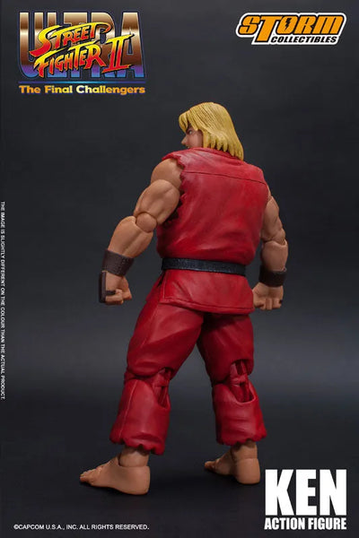 Ultra Street Fighter II: The Final Challengers - Ken Masters - 1/12 (Storm Collectibles)ㅤ – Storm Collectibles – ActionFigureBrasil — ângulo diferente