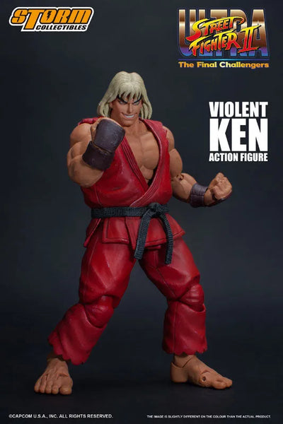 Ultra Street Fighter II: The Final Challengers - Sennousareta Ken - 1/12 (Storm Collectibles)ㅤ – Storm Collectibles – ActionFigureBrasil — embalagem