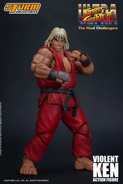 Ultra Street Fighter II: The Final Challengers - Sennousareta Ken - 1/12 (Storm Collectibles)ㅤ – Storm Collectibles – ActionFigureBrasil — com base expositora