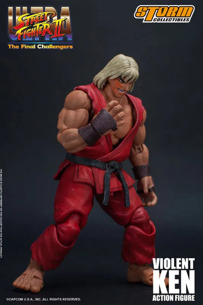 Ultra Street Fighter II: The Final Challengers - Sennousareta Ken - 1/12 (Storm Collectibles)ㅤ – Storm Collectibles – ActionFigureBrasil — close