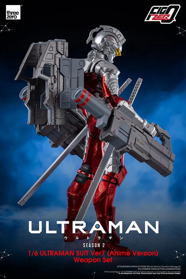 Ultraman Suit Ver7 (Anime Version) Weapon Set – Threezero – ActionFigure Brasil
