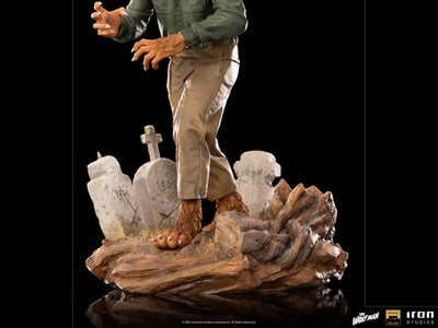 "Universal Monsters" Iron Studios Statue "Deluxe Art Scale" 1/10 Scale Wolf Manㅤ – Iron Studios – ActionFigureBrasil — ângulo diferente