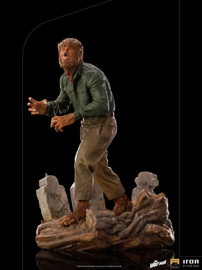 "Universal Monsters" Iron Studios Statue "Deluxe Art Scale" 1/10 Scale Wolf Manㅤ – Iron Studios – ActionFigureBrasil — detalhe do produto