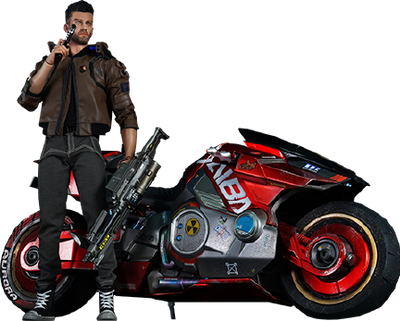 V Male and Yaiba Kusanagi – PureArts – ActionFigure Brasil — com base expositora