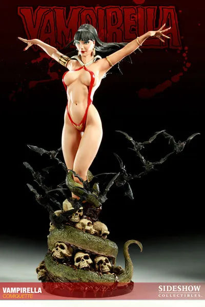 Vampirella - Comiquetteㅤ – Sideshow Collectibles – ActionFigureBrasil — ângulo diferente
