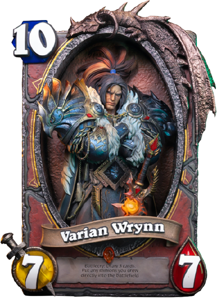 Varian Wrynn 3D Art Frame – HEX Collectibles – ActionFigure Brasil