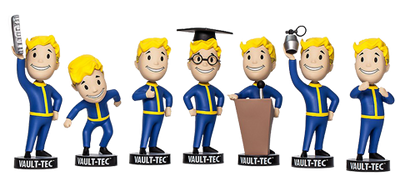 Vault Boy 111 Bobbleheads 7 Pack – Gaming Heads – ActionFigure Brasil — embalagem