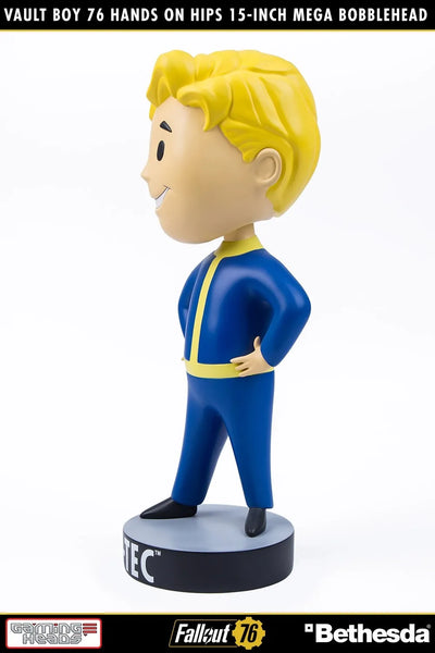 Vault Boy 76 (Hands on Hips) Mega Bobblehead (Hands on Hips) – Gaming Heads – ActionFigure Brasil — detalhe do produto