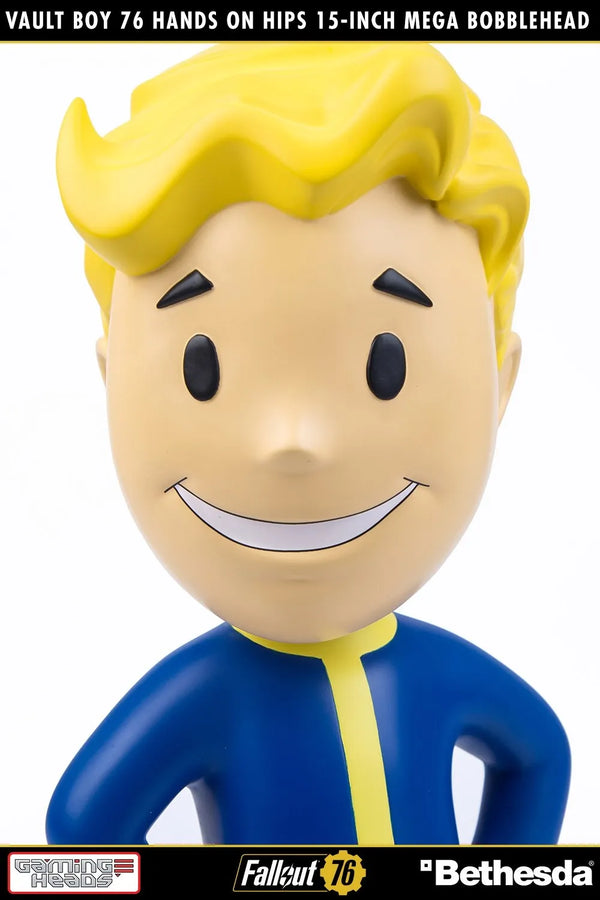 Vault Boy 76 (Hands on Hips) Mega Bobblehead (Hands on Hips) – Gaming Heads – ActionFigure Brasil