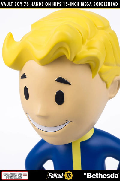 Vault Boy 76 (Hands on Hips) Mega Bobblehead (Hands on Hips) – Gaming Heads – ActionFigure Brasil — ambientada