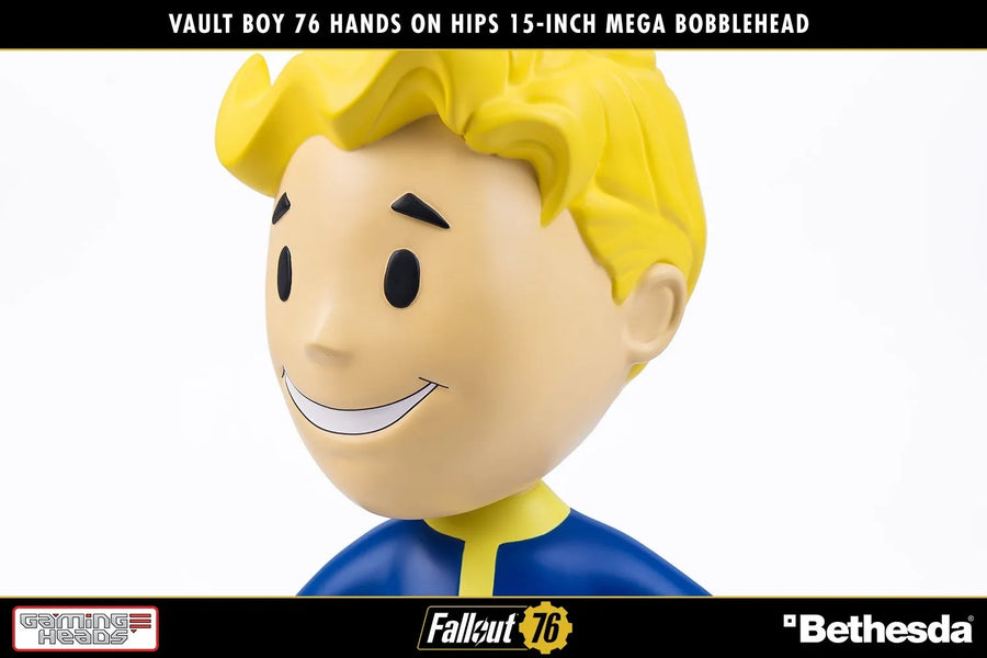Vault Boy 76 (Hands on Hips) Mega Bobblehead (Hands on Hips) – Gaming Heads – ActionFigure Brasil