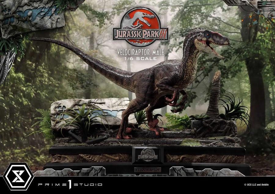 Velociraptor Male (Bonus Version) Jurassic Park III (Film) – Prime1Studio – ActionFigure Brasil