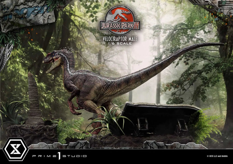 Velociraptor Male (Bonus Version) Jurassic Park III (Film) – Prime1Studio – ActionFigure Brasil
