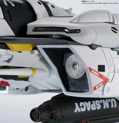 VF-0S Phoenix (Roy Focker Use) + QF-2200D-B Ghost – Tamashii Nations – ActionFigure Brasil — com base expositora