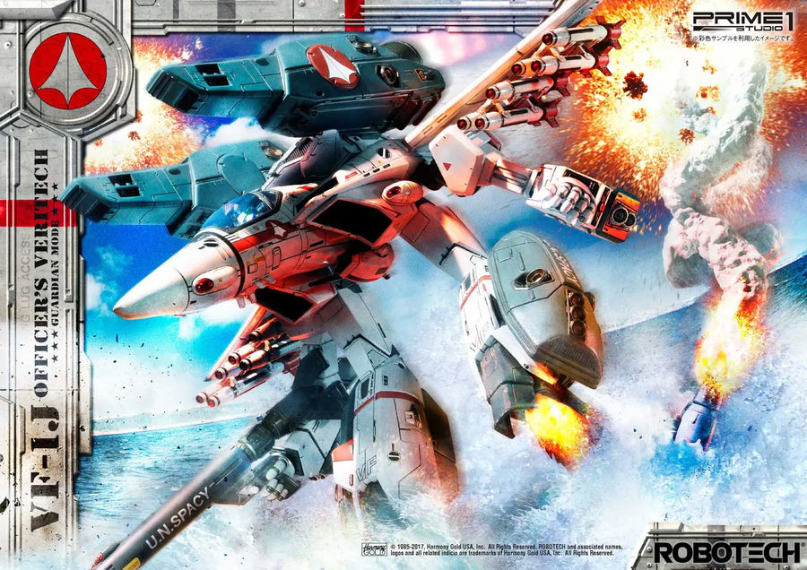 VF-1J Officer’s Veritech (Exclusive Bonus Version) Robotec – Prime1Studio – ActionFigure Brasil
