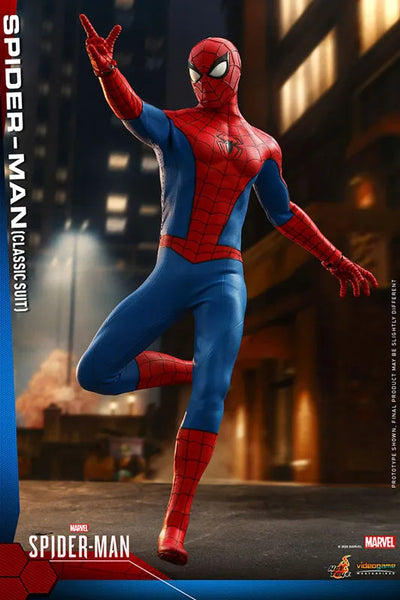 Video Game Masterpiece "Marvel's Spider-Man" 1/6 Scale Figure Spider-Man (Classic Suit Edition)ㅤ – Hot Toys – ActionFigureBrasil — ângulo diferente