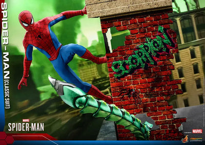 Video Game Masterpiece "Marvel's Spider-Man" 1/6 Scale Figure Spider-Man (Classic Suit Edition)ㅤ – Hot Toys – ActionFigureBrasil — iluminação de estúdio