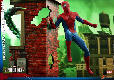 Video Game Masterpiece "Marvel's Spider-Man" 1/6 Scale Figure Spider-Man (Classic Suit Edition)ㅤ – Hot Toys – ActionFigureBrasil — ângulo diferente