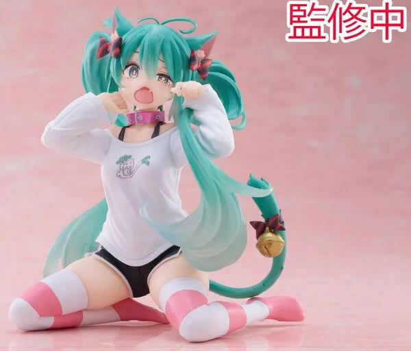 Vocaloid - Hatsune Miku - Desktop Cute - Nekomimi T-Shirt ver. (Taito)ㅤ – Taito – ActionFigureBrasil