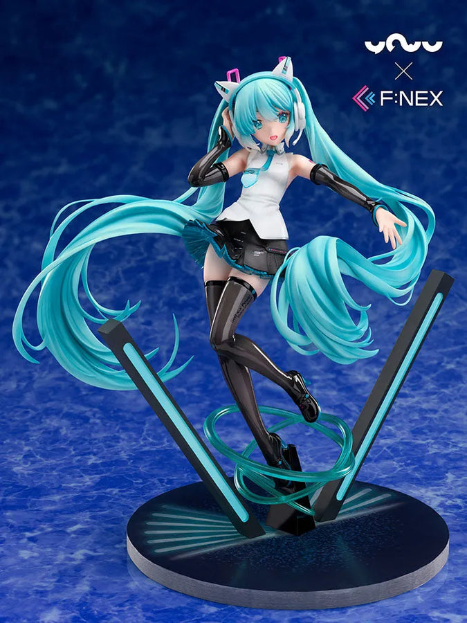 Vocaloid - Hatsune Miku - F:Nex - 1/7 - Nekomimi Headphone Ver. (FuRyu) [Shop Exclusive]ㅤ – FuRyu – ActionFigureBrasil