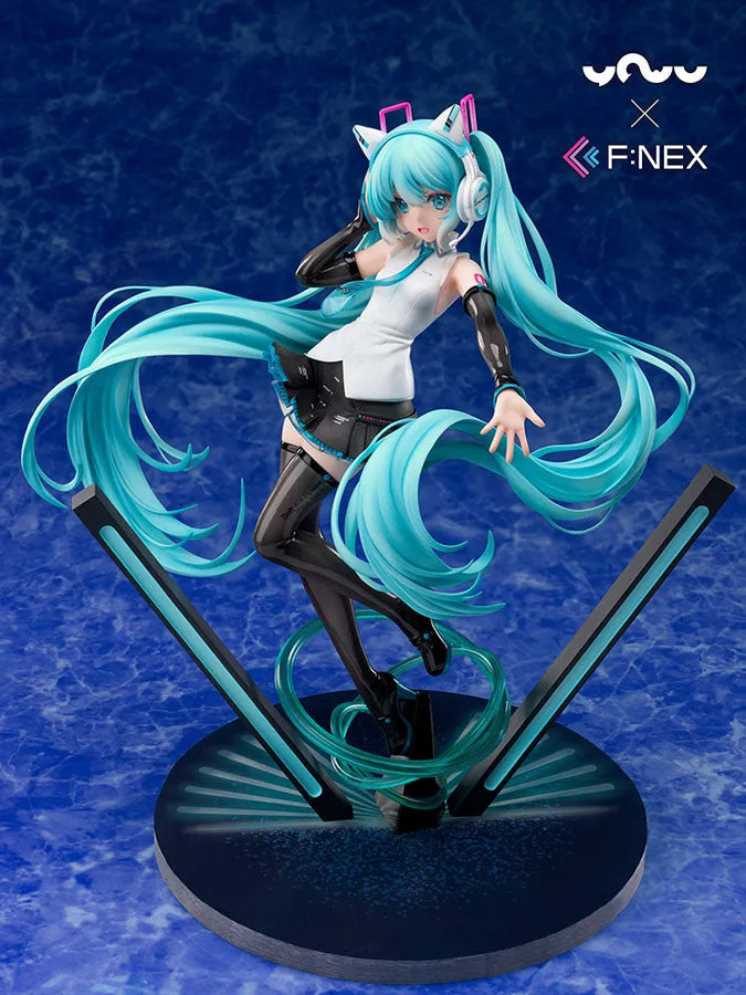 Vocaloid - Hatsune Miku - F:Nex - 1/7 - Nekomimi Headphone Ver. (FuRyu) [Shop Exclusive]ㅤ – FuRyu – ActionFigureBrasil