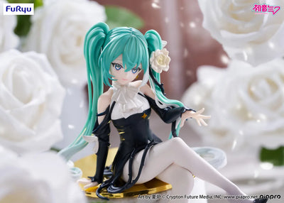 Vocaloid - Hatsune Miku - Flower Fairy - Noodle Stopper Figure - White Rose (FuRyu)ㅤ – FuRyu – ActionFigureBrasil — embalagem