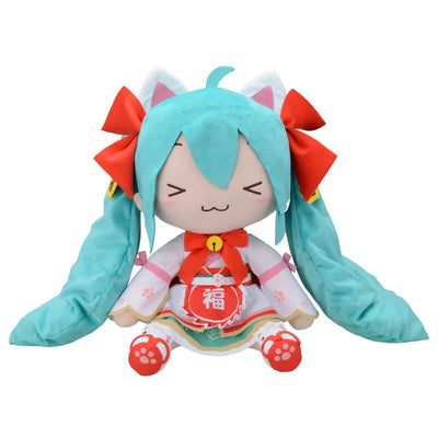 Vocaloid - Hatsune Miku - Fuwa Fuwa Nuigurumi - Maneki Miku, LL (SEGA)ㅤ – SEGA – ActionFigureBrasil