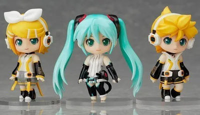Vocaloid - Hatsune Miku - Good Smile Kuji - Good Smile Kuji "Hatsune Miku 2012 Winter Ver." - Nendoroid Petit - Append - Setㅤ – Good Smile Company – ActionFigureBrasil — ângulo diferente