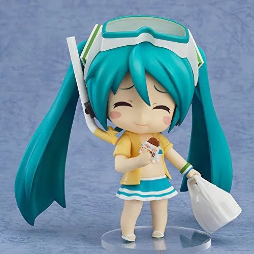 Vocaloid - Hatsune Miku - HappyKuji - HappyKuji Hatsune Miku 2013 Summer ver. - Nendoroid #339a - Family Mart 2013 ver. - Swimsuit ver.ㅤ – Good Smile Company – ActionFigureBrasil
