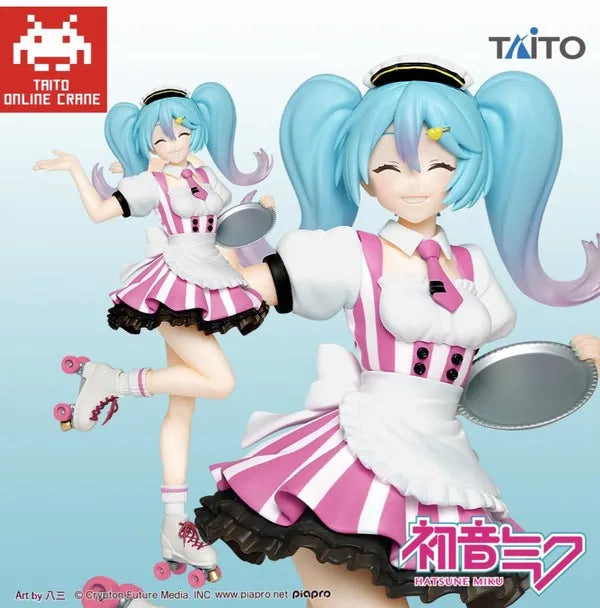 Vocaloid - Hatsune Miku - Hatsune Miku Figure Costumes - Cafe Maid ver., Taito Online Crane Limited (Taito)ㅤ – Taito – ActionFigureBrasil
