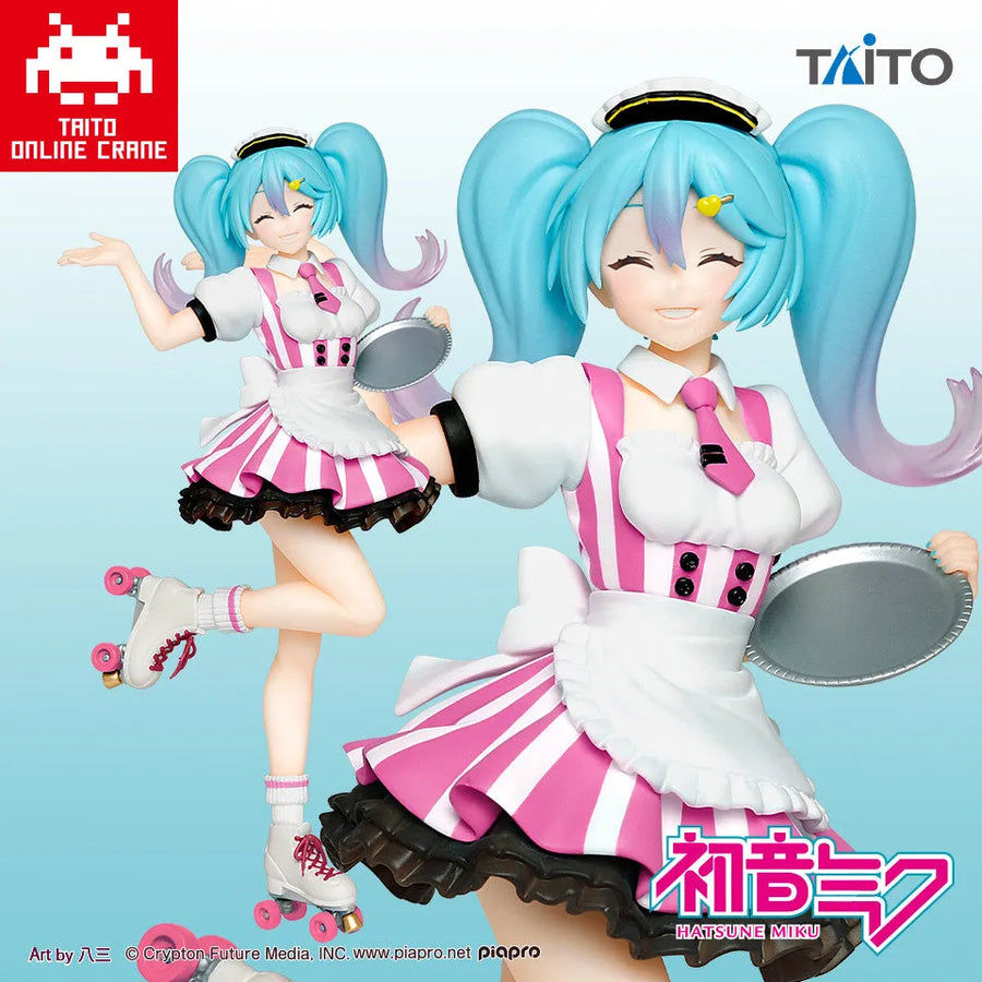 Vocaloid - Hatsune Miku - Hatsune Miku Figure Costumes - Cafe Maid ver., Taito Online Crane Limited (Taito)ㅤ – Taito – ActionFigureBrasil