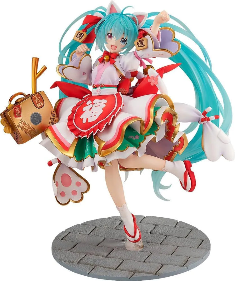 Vocaloid - Hatsune Miku - Hatsune Miku x Maneki Neko - KDcolle - 1/7 - Maneki Miku ver. (Kadokawa)ㅤ – Kadokawa – ActionFigureBrasil