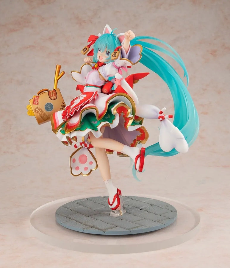 Vocaloid - Hatsune Miku - Hatsune Miku x Maneki Neko - KDcolle - 1/7 - Maneki Miku ver. (Kadokawa)ㅤ – Kadokawa – ActionFigureBrasil