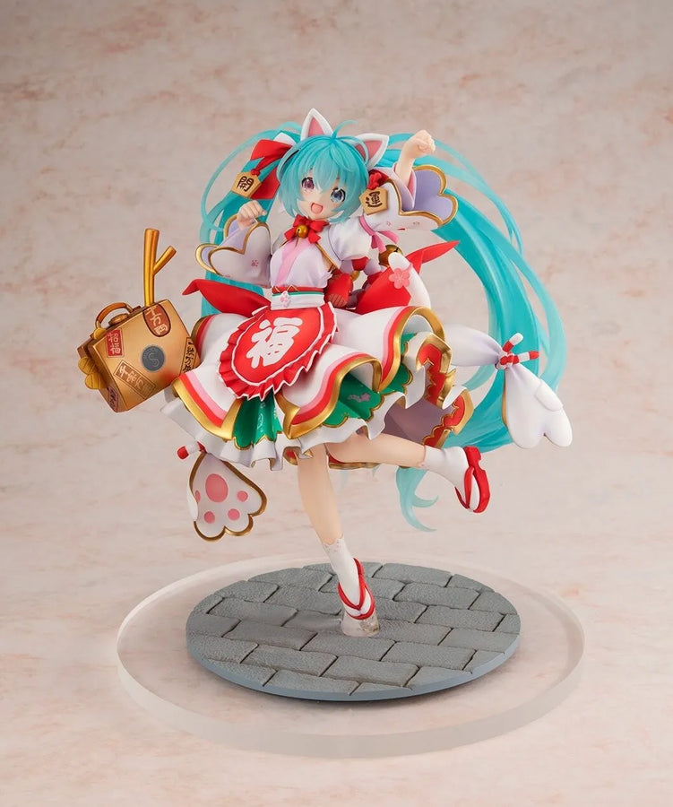 Vocaloid - Hatsune Miku - Hatsune Miku x Maneki Neko - KDcolle - 1/7 - Maneki Miku ver. (Kadokawa)ㅤ – Kadokawa – ActionFigureBrasil