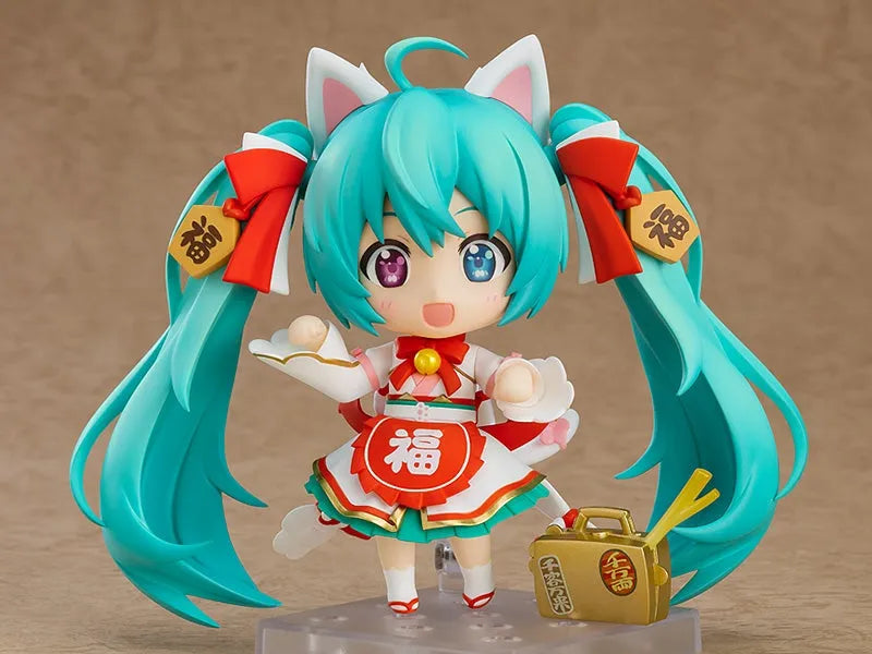 Vocaloid - Hatsune Miku - Hatsune Miku x Maneki Neko - Nendoroid #1777 - Maneki Miku Ver. - 2025 Re-release (Good Smile Company) [Shop Exclusive]ㅤ – Good Smile Company – ActionFigureBrasil