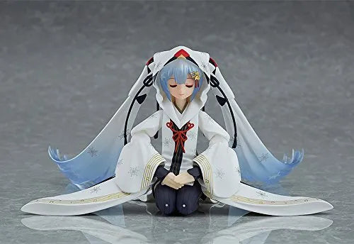 Vocaloid - Hatsune Miku - Rabbit Yukine - Figma EX-045 - Snow 2018, Crane Priestess Ver.ㅤ – Max Factory – ActionFigureBrasil