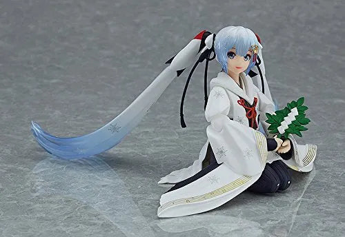 Vocaloid - Hatsune Miku - Rabbit Yukine - Figma EX-045 - Snow 2018, Crane Priestess Ver.ㅤ – Max Factory – ActionFigureBrasil