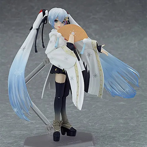 Vocaloid - Hatsune Miku - Rabbit Yukine - Figma EX-045 - Snow 2018, Crane Priestess Ver.ㅤ – Max Factory – ActionFigureBrasil